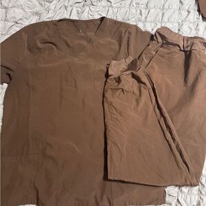 Brown Scrub Set